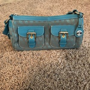 Dooney & Bourke small turquoise shoulder bag